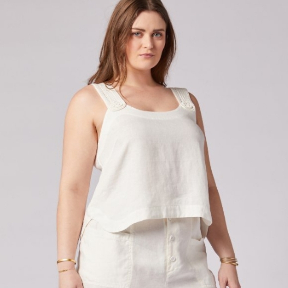 Joie Linen Paisley Sleeveless Top - Picture 5 of 9